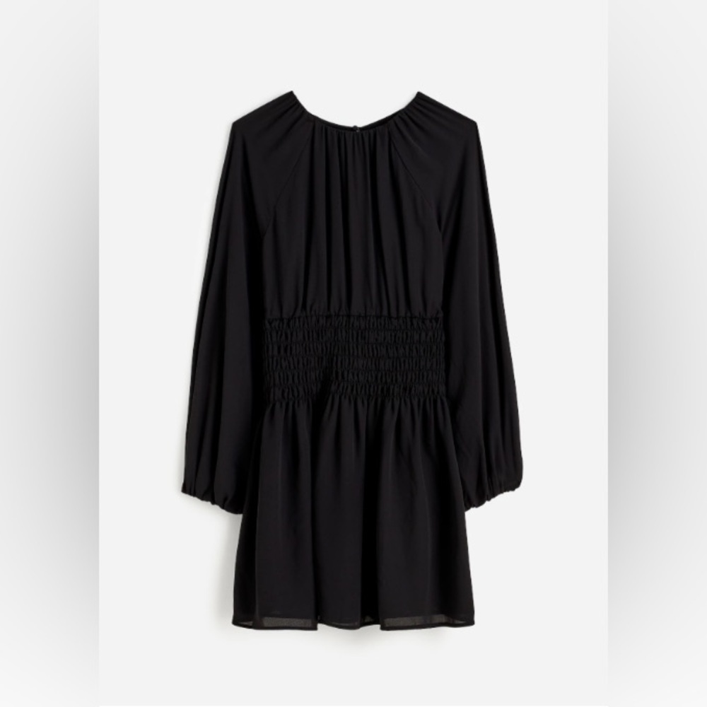 Madewell Bubble Sleeve Smocked Mini Dress - Picture 2 of 12
